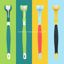 Productos para el cuidado bucal de cepillo de dientes de tres cabezas para mascotas